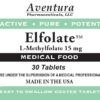 Etiqueta frontal de ELFOLATE 15 mg