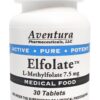 Version 1.0.0 Elfolate 7.5 mg L-metilfolato frasco y etiqueta