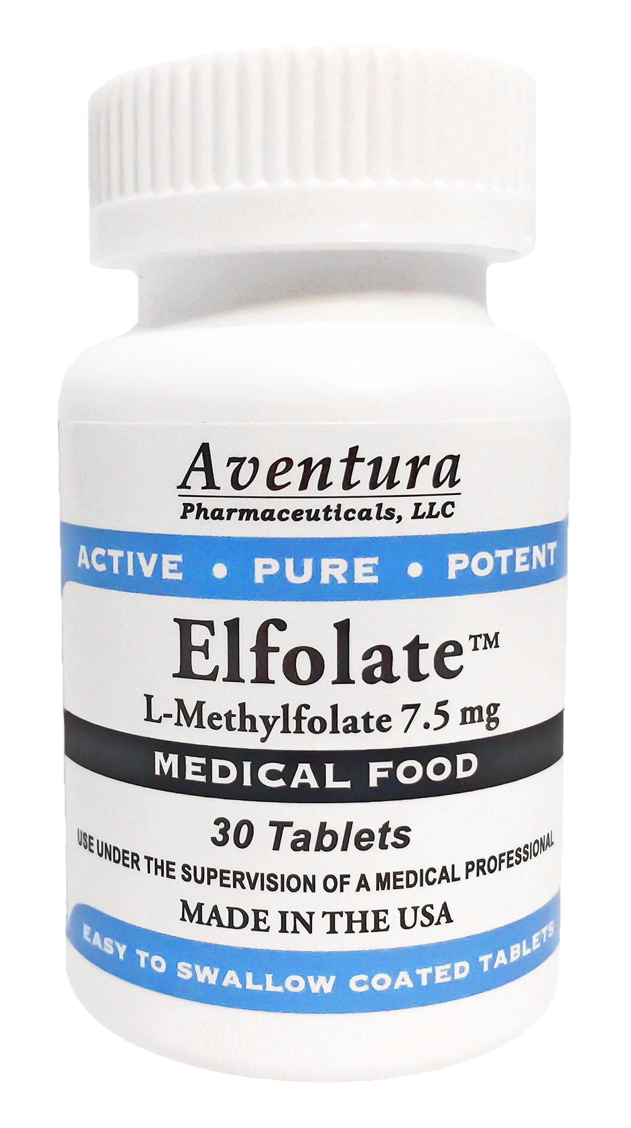 ELFOLATE 7.5 mg L-Metilfolato 30 tabletas suplemento
