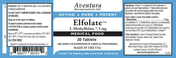 Version 1.0.0 Tabletas ELFOLATE 7.5 mg detalle