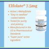 Cajas y tabletas ELFOLATE 7.5 mg