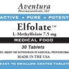Etiqueta de ELFOLATE con información de L-metilfolato