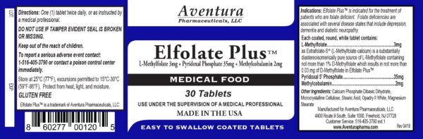 Frente del envase ELFOLATE Plus 3 mg