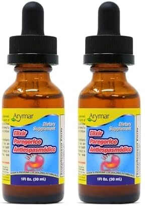 Botellas de elixir antiespasmódico Arymar para digestión