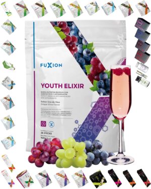 Elixir juvenil FUXION frasco suplemento antienvejecimiento
