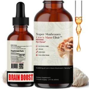 Version 1.0.0 Elixir líquido Melena de León Auri suplemento para memoria y concentración