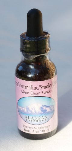 Elixir de Turmalina Verde de 1 oz botella ámbar Alaskan Essences