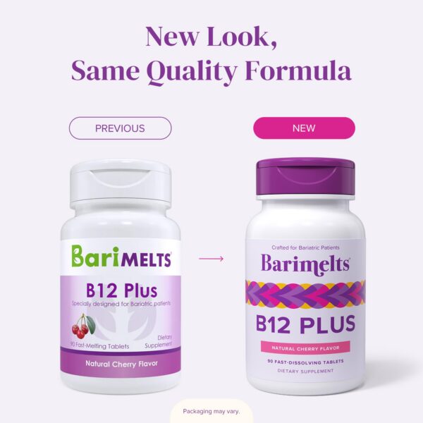 Embalaje Barimelts suplemento vitaminico bariátrico b12 plus