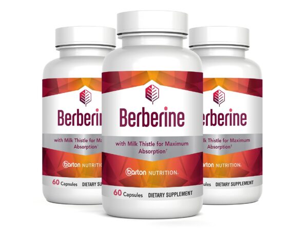 Embalaje de Berberina HCL y Cardo Mariano Barton Nutrition