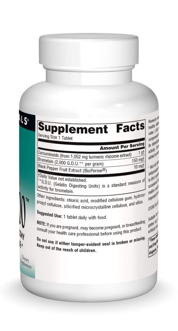 Version 1.0.0 embalaje frontal Source Naturals Cúrcuma 1000mg 60 tabletas