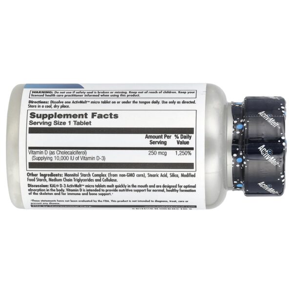 Embalaje frontal suplementos vitamina D Kal