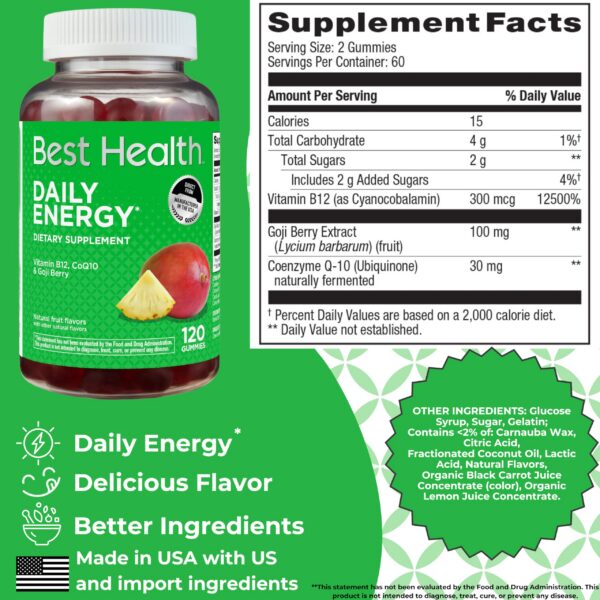 Embalaje gomitas vitaminas diarias energía