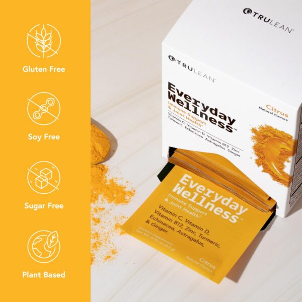 Embalaje naranja vitaminas TRULEAN bienestar diario