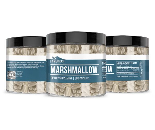 Version 1.0.0 embalaje producto cápsulas raíz de malvavisco natural pura