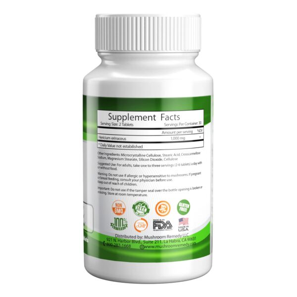 Embalaje de suplemento natural PRO-Nerve & Brain de 60 tabletas