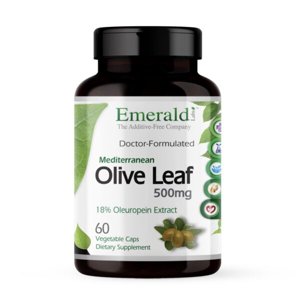 Emerald Labs cápsulas hoja de olivo mediterránea 500mg para corazón