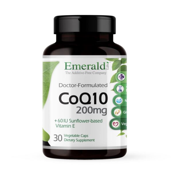 Frasco Emerald Labs CoQ10 200 mg