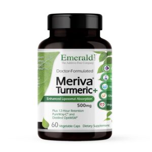 Emerald Labs Meriva Cúrcuma Plus cápsulas veganas para salud articular