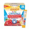 Caja de Emergen-C Kidz Crystals fresa con 56 sobres para apoyo inmunológico infantil
