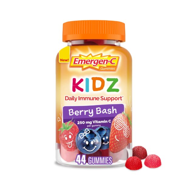 Botella de gomitas Emergen-C Kidz sabor frutos rojos 44 piezas