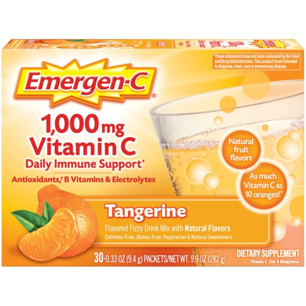 Emergen-C polvo vitamina C 1000mg sabor mandarina 30 sobres