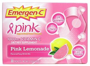 emergen-c limonada rosa suplemento vitamina c 30 sobres