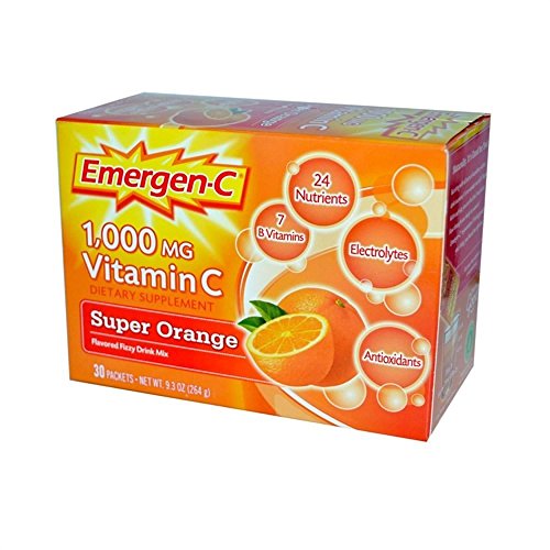 EmergenC súper naranja pack 4 sobres bebida energizante polvo