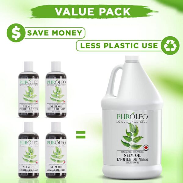 Empaque aceite neem PuROLEO libre de químicos dañinos Canadá