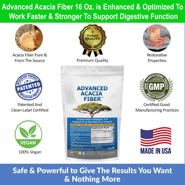 Empaque Advanced Acacia Fiber polvo para reparación intestinal