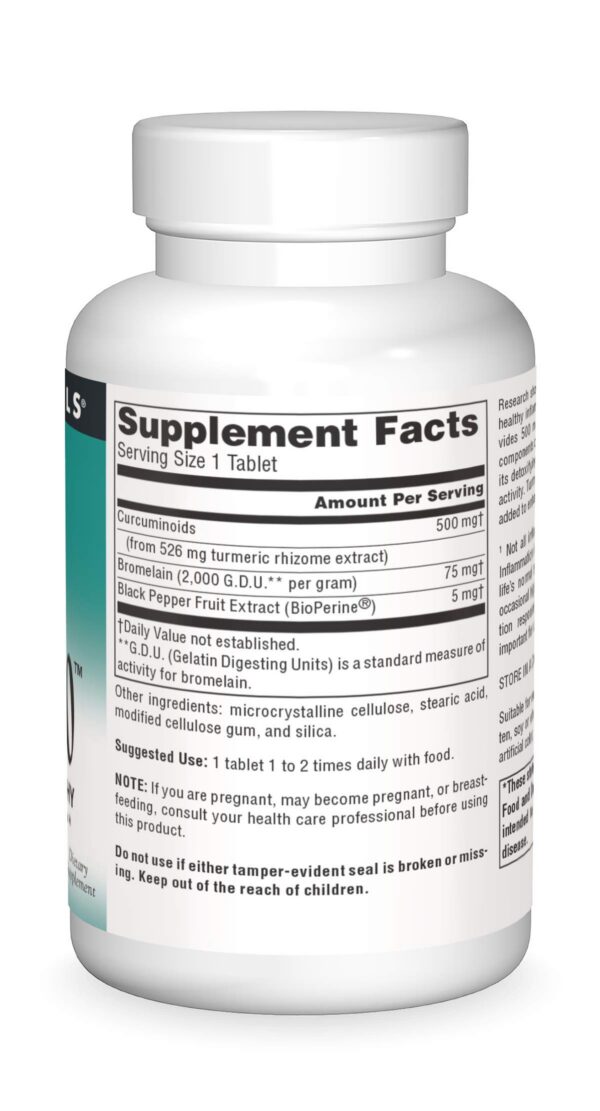 empaque de cúrcuma Source Naturals para salud hepática