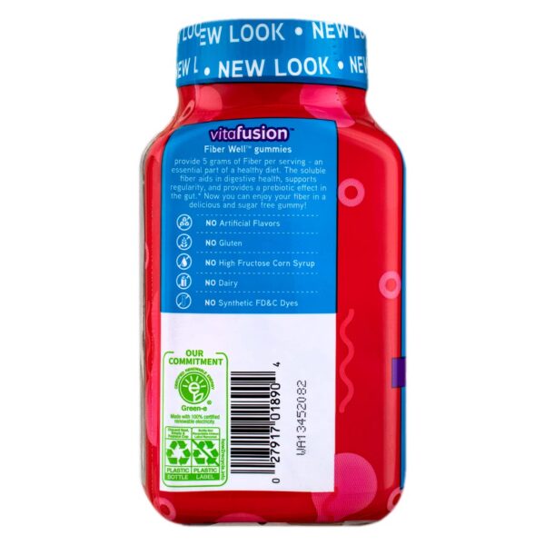 Version 1.0.0 Empaque de Fiber Well gomitas 90 Ct Vitafusion.