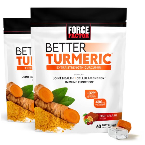 Empaque Force Factor Better Turmeric suplemento de cúrcuma