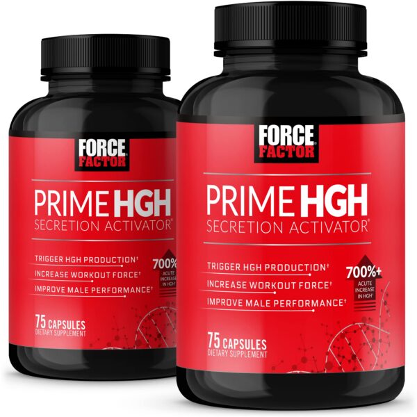 Version 1.0.0 Empaque Force Factor Prime activador HGH 150 cápsulas