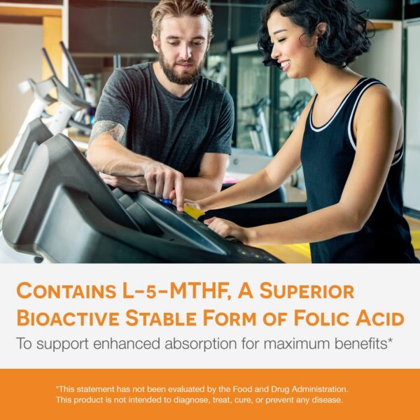 Empaque frontal EZ Melts folato disoluble 60 tabletas