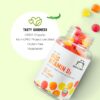 Version 1.0.0 Empaque frontal gomitas vitamina D3 Mama Bear sabor fresa