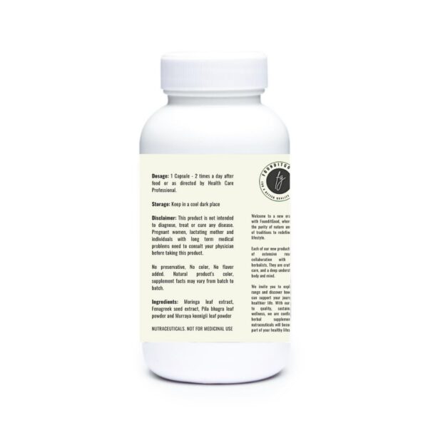 Version 1.0.0 empaque frontal nourishhair cápsulas capilares founditgood