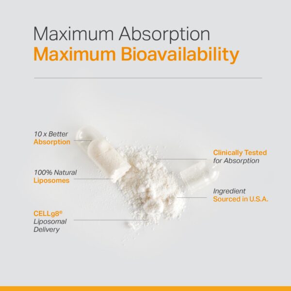 Empaque frontal suplemento vitamina c liposomal