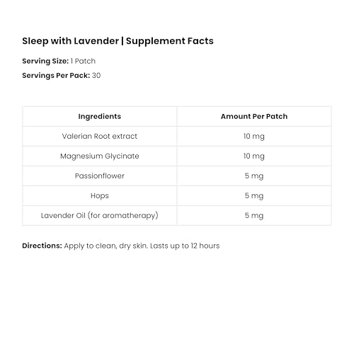 Empaque frontal del parche para dormir The Patch Remedy