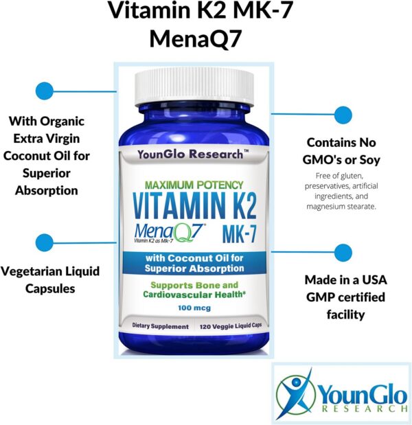 Frontal empaque vitamina K2 MK7 YounGlo Research