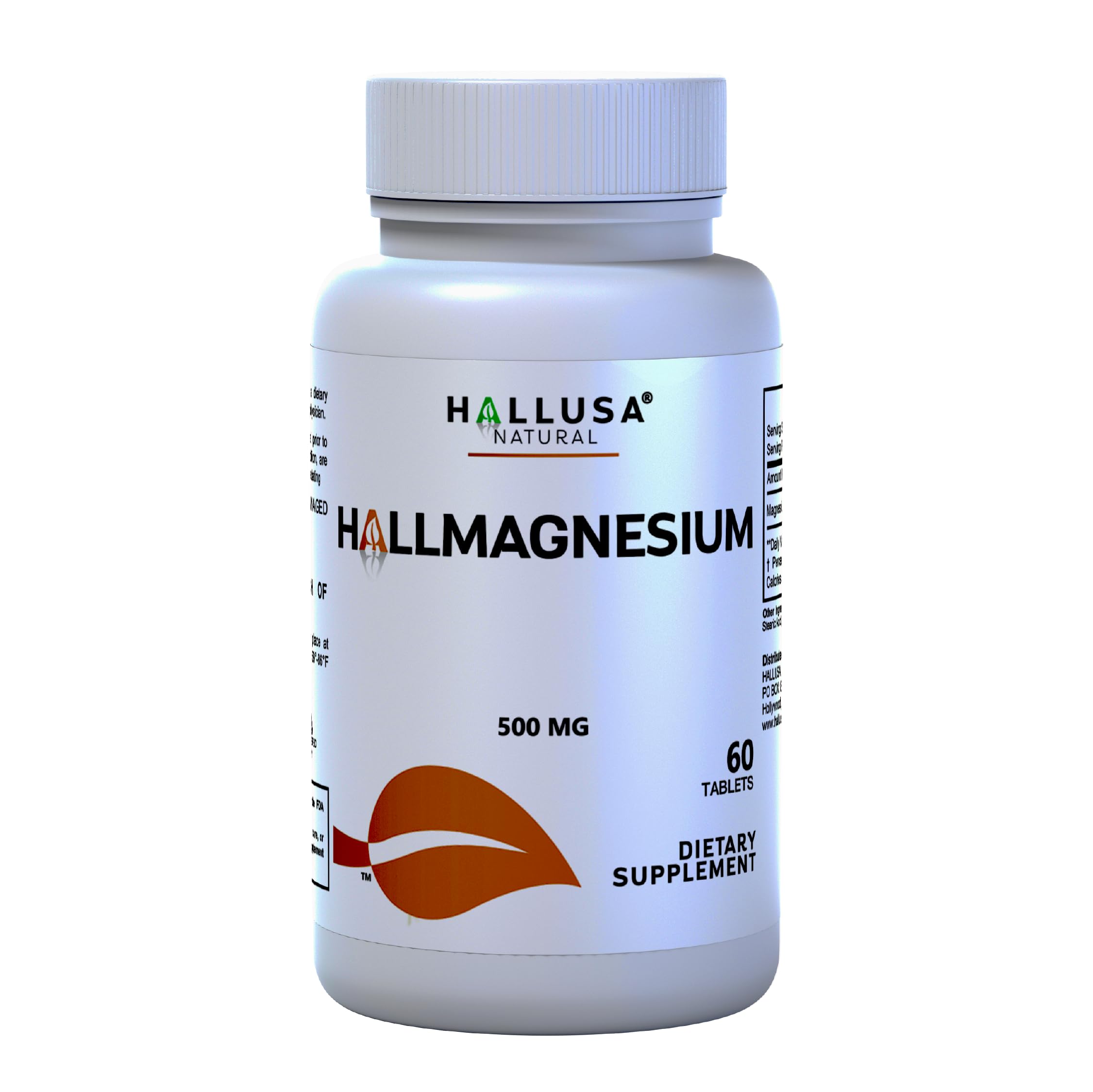Hallusa Natural Magnesium Oxide, 500 mg