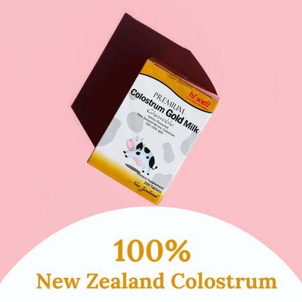 Version 1.0.0 Empaque Hi Well calostro oro leche vaca alimentada con pasto 200 table