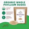 Empaque kraft resellable de psyllium Jiva Organics natural