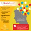 empaque lateral cápsulas Brain Boost con cúrcuma y nutrientes