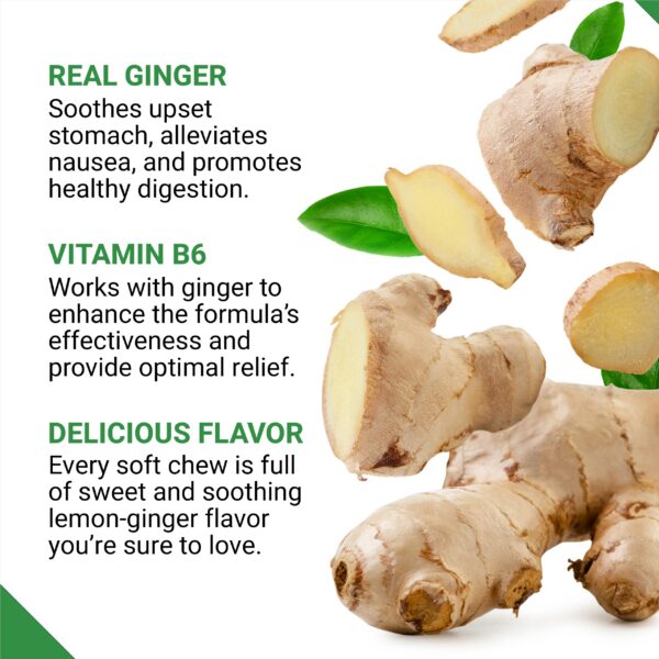 Version 1.0.0 Empaque lateral gomitas Force Factor jengibre y vitamina b6