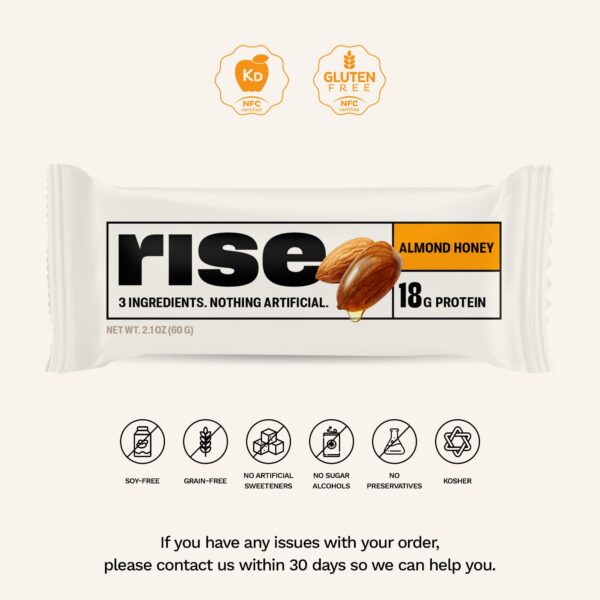 Empaque múltiple de barritas Rise Whey 12 unidades