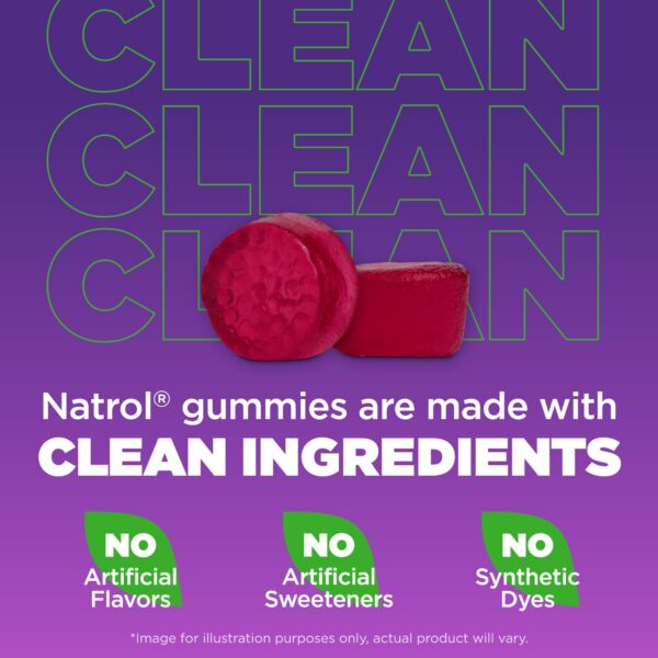 Empaque Natrol Melatonina 80 gomitas para dormir