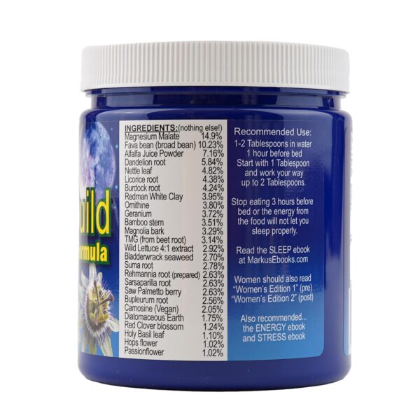 empaque Night Rebuild suplemento para apoyo hormonal