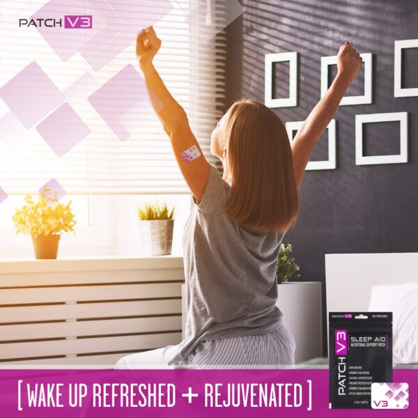 Empaque del Patch V3 suplemento natural para dormir