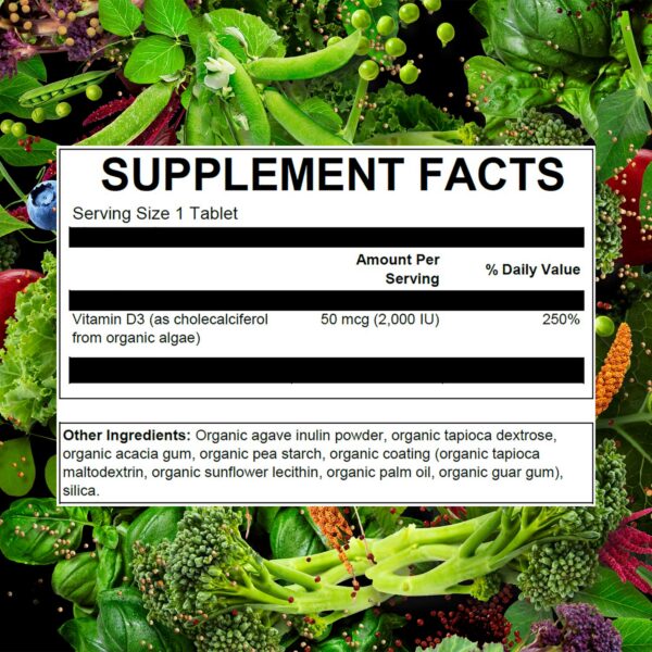 Empaque PlantFusion Vitamina D3 2000 UI vegana