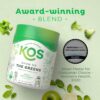 Empaque polvo KOS Supergreens con espirulina y clorela
